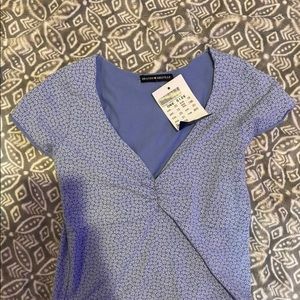 SOLD blue floral gina top